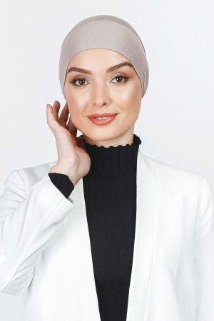Vizon Likralı Dikişsiz Penye Bone