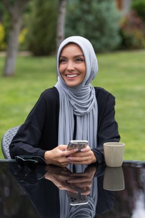 Taş Gri Penye Hazır Şal
